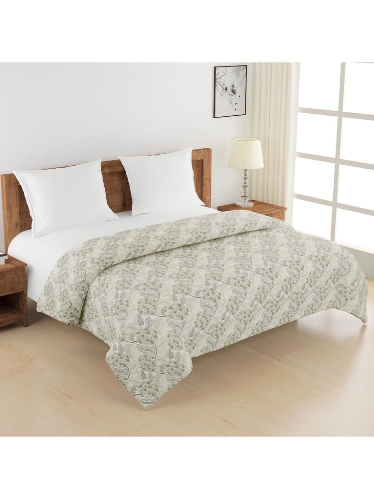 Swayam 150 Gsm Pure Cotton Double Bed Ac Comforter - Grey (Queen)-image-45