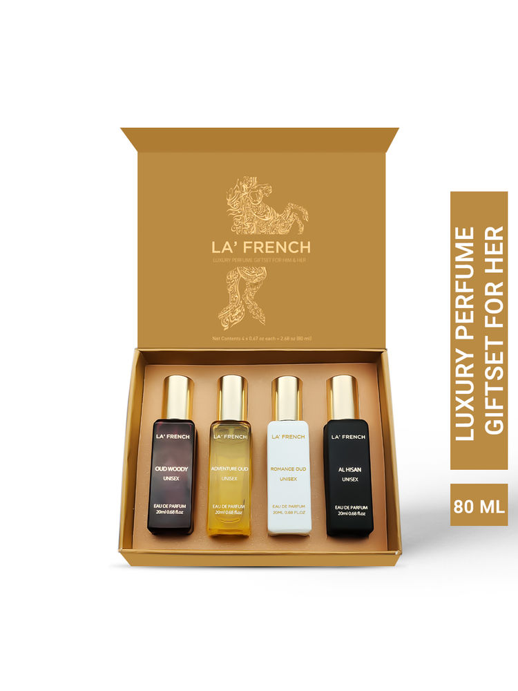 La French Al Hisan- Woody OUD- Adventure OUD & Romance OUD Perfume Gift Set