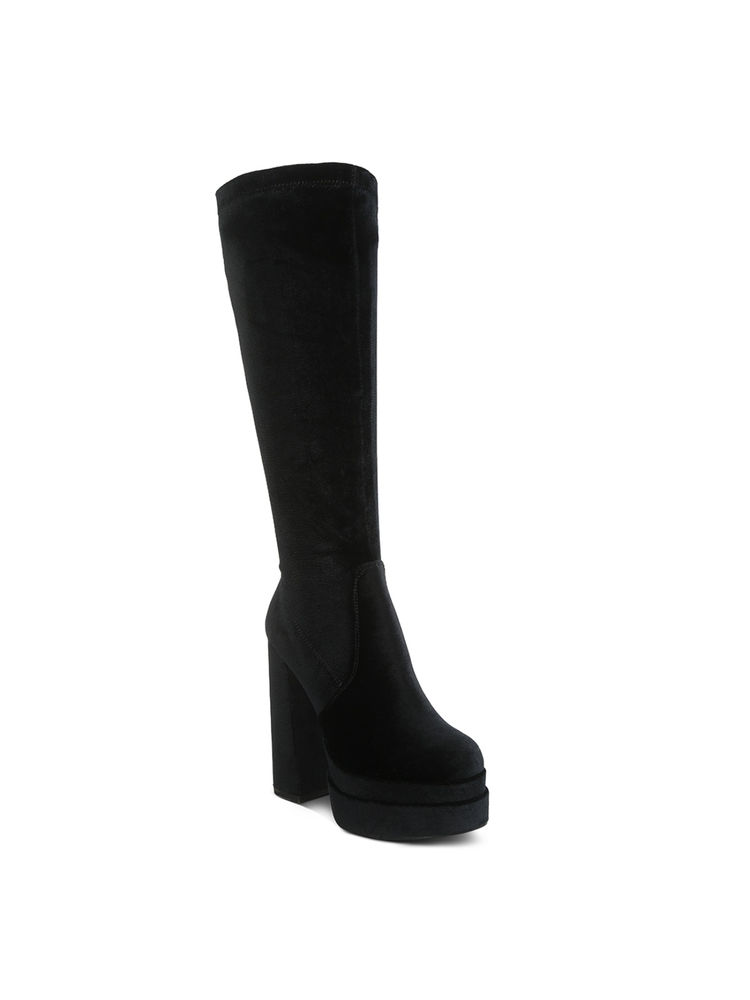 London Rag Solid Black Casual Boots-picture-15