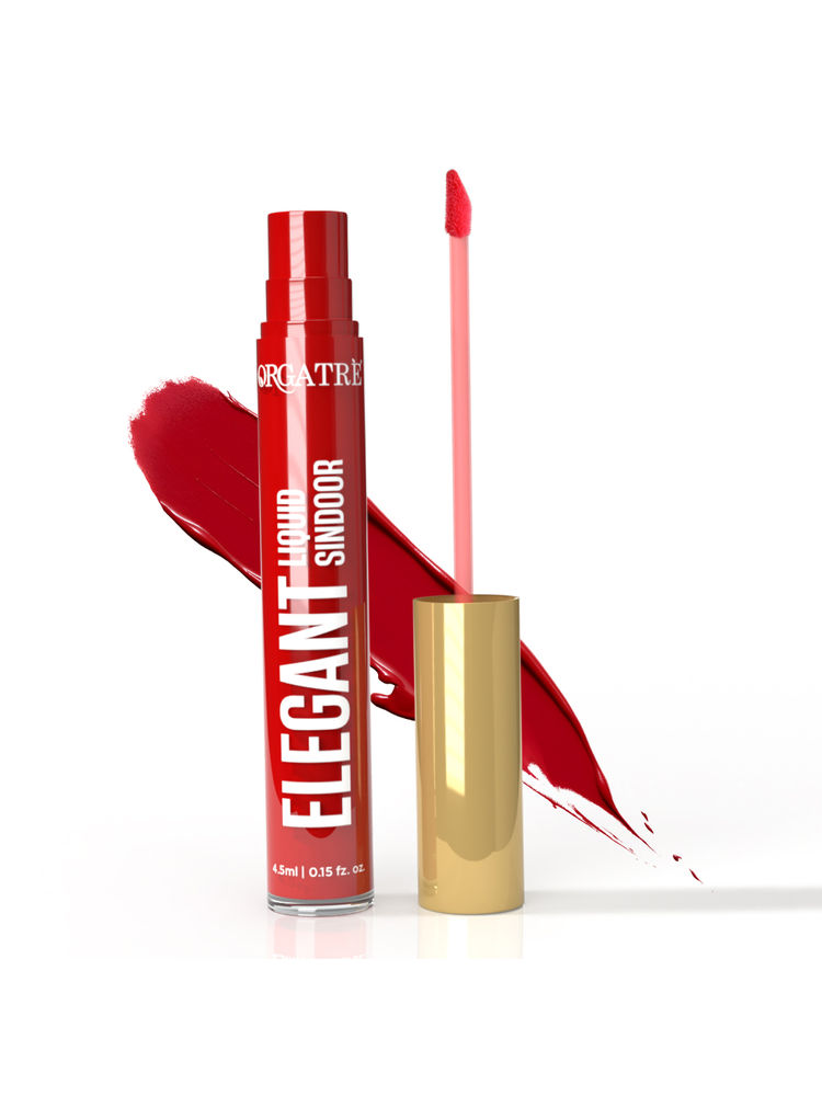 Orgatre Elegant Liquid Sindoor - Long-Lasting, Highly Pigmented, Skin-Friendly
