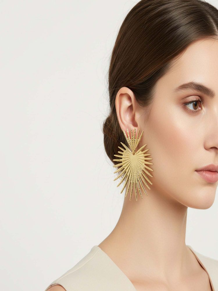 Jewelz Gold Contemporary Western Pair Of Earrings-picture-25