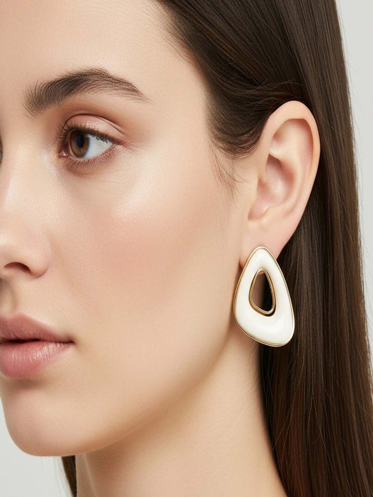 Jewelz White Contemporary Western Pair Of Earrings-picture-36