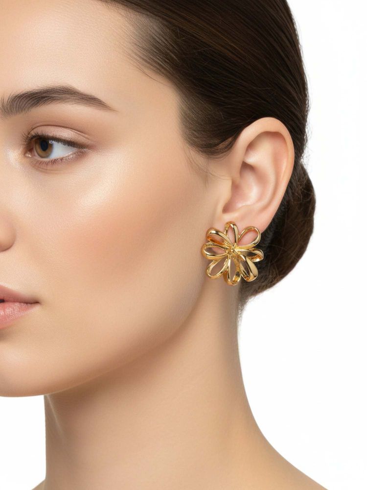 Jewelz Gold Contemporary Western Pair Of Earrings-picture-41