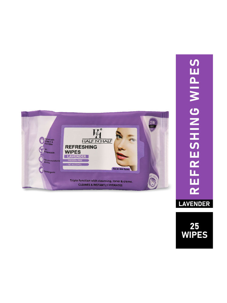 Half N Half Refreshing Wipes - E-28-Lavender-picture-35