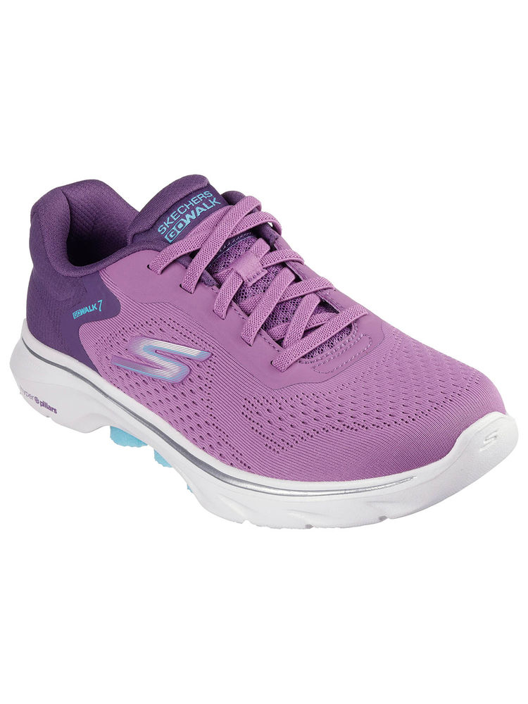 SKECHERS Women GO WALK 7 - COSMIC WAVES Pink Walking Shoes-picture-21