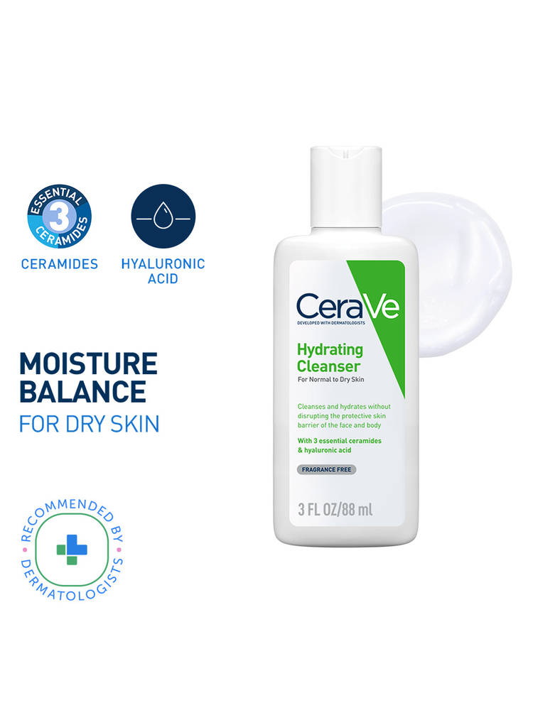 CeraVe Hydrating Cleanser Non-Foaming Face Wash for Dry Skin with Ceramides & Hyaluronic Acid-picture-21
