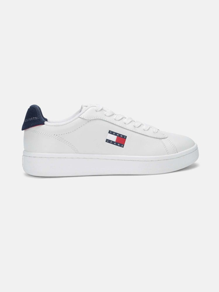 tommy hilfiger clothing Tommy Hilfiger Solid White Leather Sneakers-picture-23