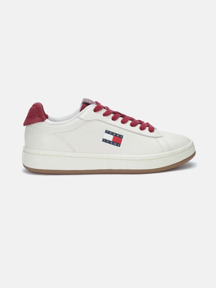 tommy hilfiger clothing Tommy Hilfiger Solid Maroon Leather Sneakers-picture-24