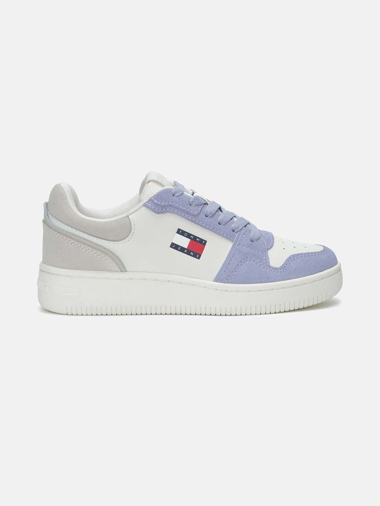 tommy hilfiger clothing Tommy Hilfiger Colorblock Blue Suede Sneakers-picture-26