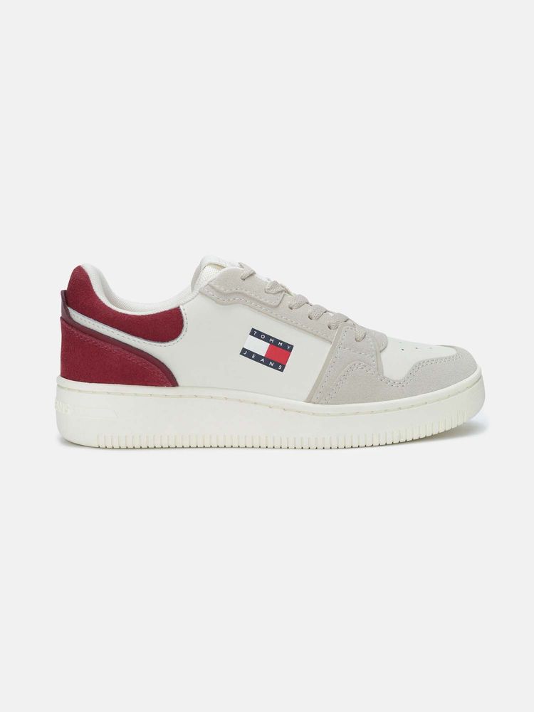 tommy hilfiger clothing Tommy Hilfiger Colorblock Beige Suede Sneakers-picture-28
