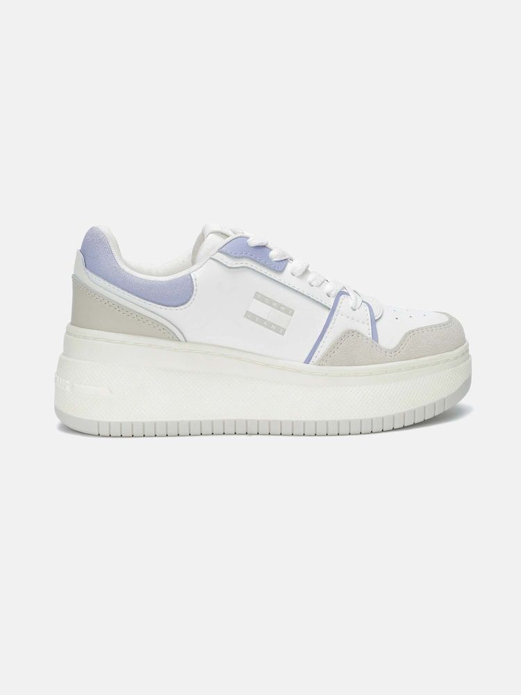 tommy hilfiger clothing Tommy Hilfiger Colorblock Blue Leather Sneakers-picture-11