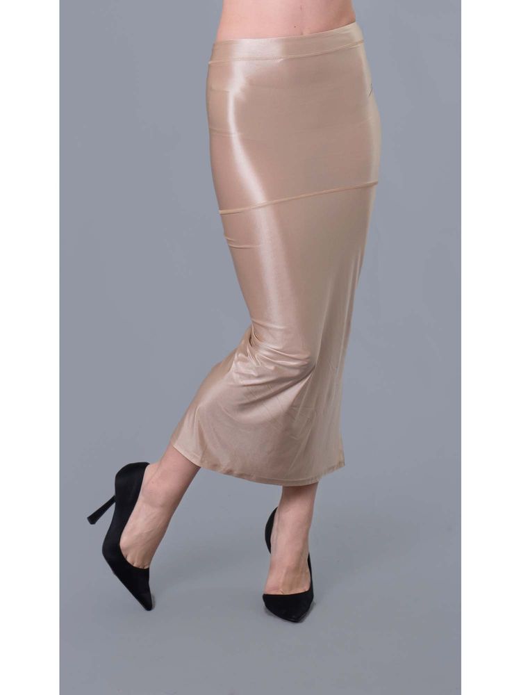 Keepfit Side Slit Stretchable Saree Shapewear For Women Beige-picture-44