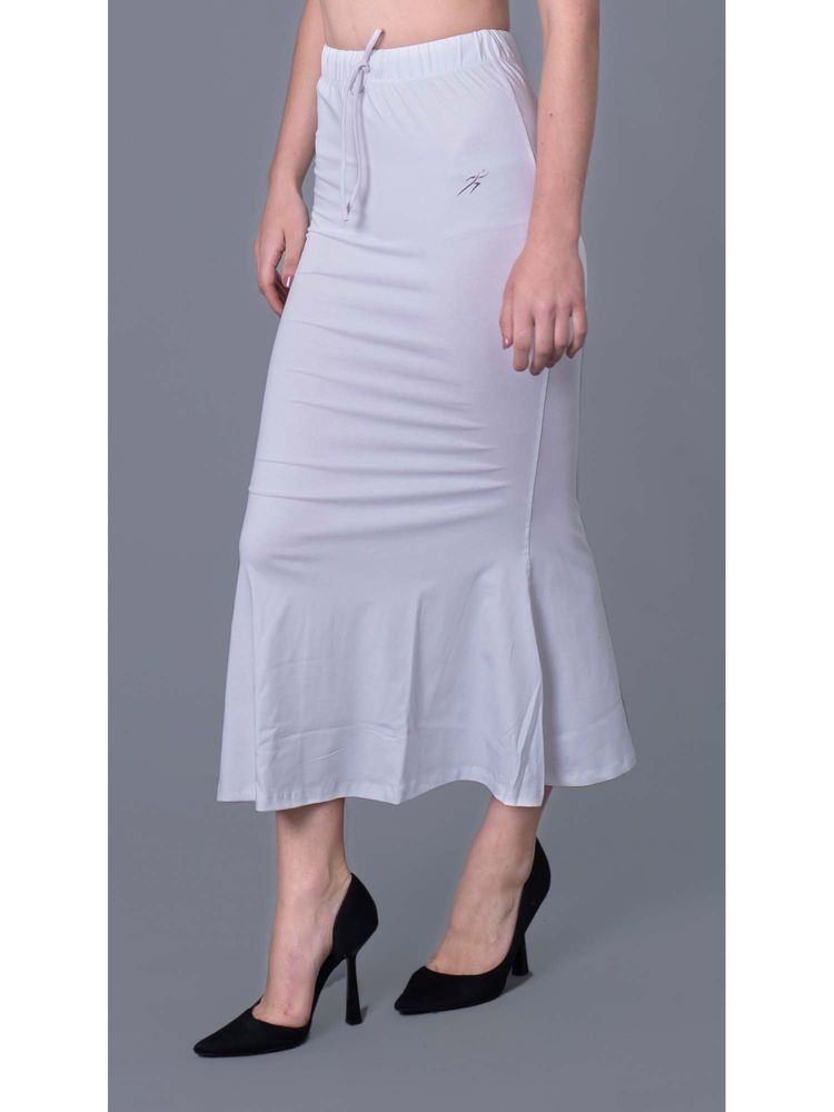 Keepfit N9 Antibacterial Side Slit Mermaid-Fit Saree Shapewear For Women White-picture-15