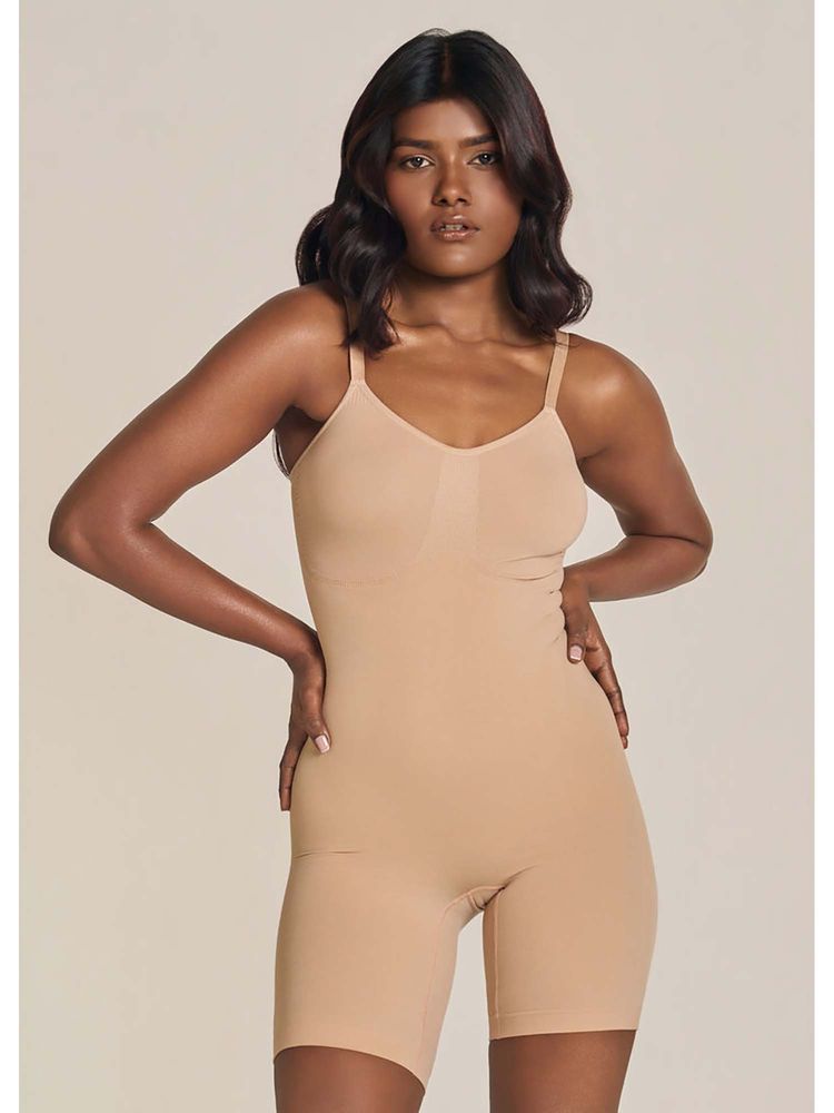 INVOGUE Essentials Plus Bodysuit Bodyshaper Beige-picture-11