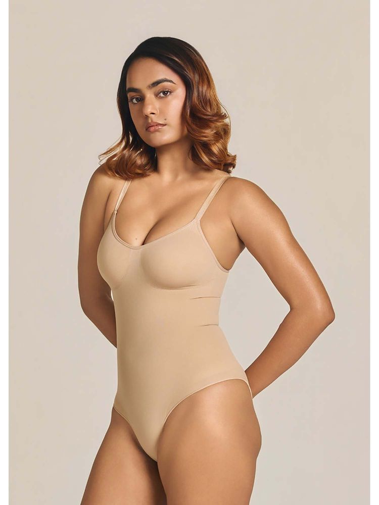 INVOGUE Essentials Plus Bodysuit Bodyshaper Beige-picture-25