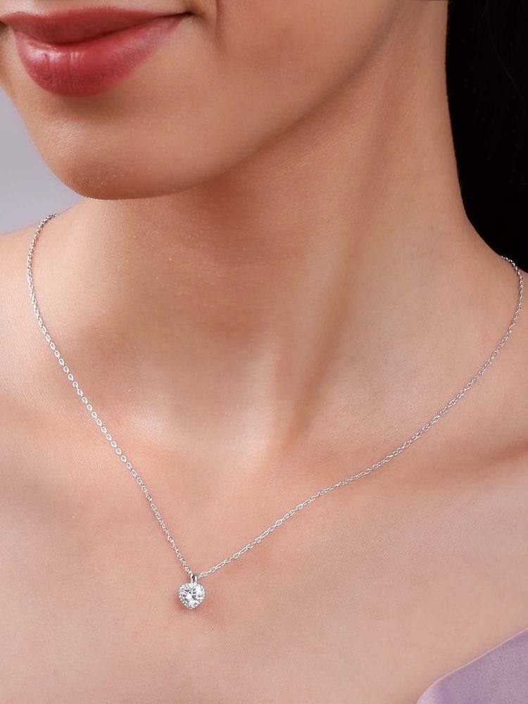 GIVA 925 Silver 4Ever Pendant with Link Chain-image-48