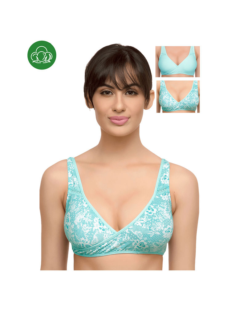 Inner Sense Organic Antimicrobial Sleeping/Feeding Bra Pack of 3 - Multi-Color-picture-19