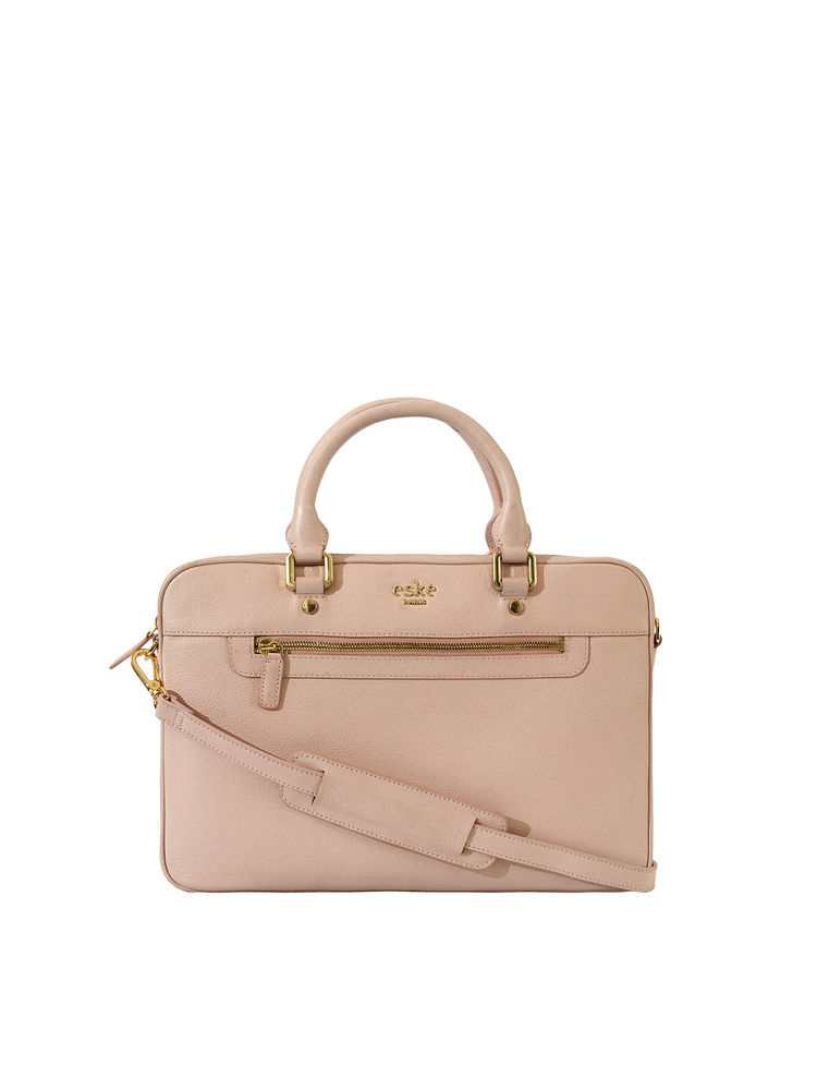 Eske Pink Carsten Genuine Leather 13 Inch Laptop Bag-image-16