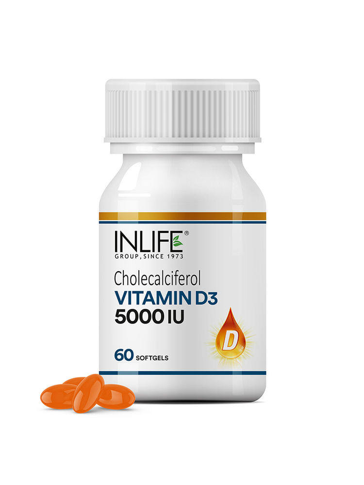 Inlife Vitamin D3 5000 IU Cholecalciferol Supplement for Better Absorption Softgels-picture-6