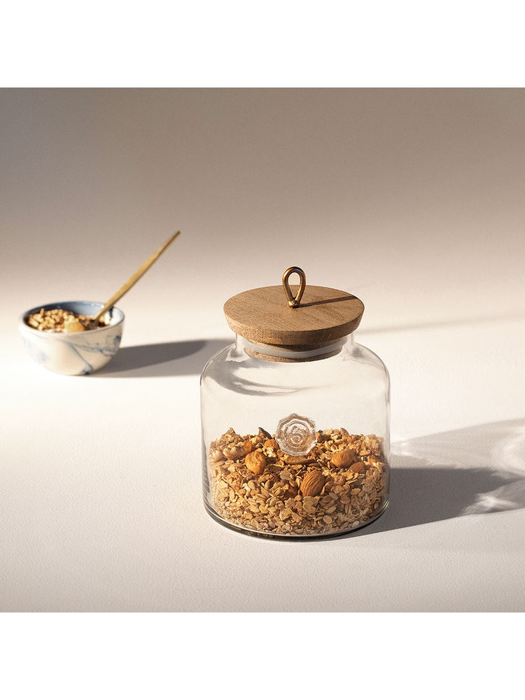 Ellementry Madin Glass Jar With Wooden Lid-image-27