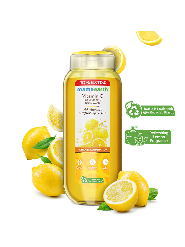 Mamaearth Vitamin C Moisturizing Body Wash with Vitamin C & Refreshing Lemon Scent-picture-40