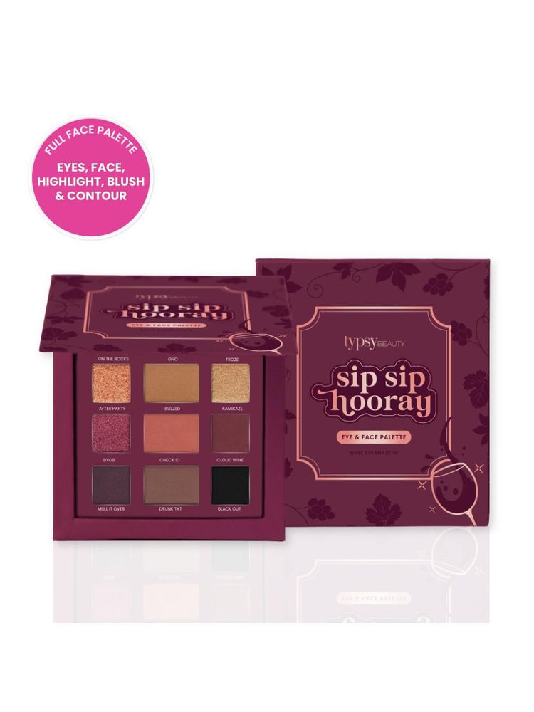Typsy Beauty Sip Sip Hooray Wine Eyeshadow Palette-image-1