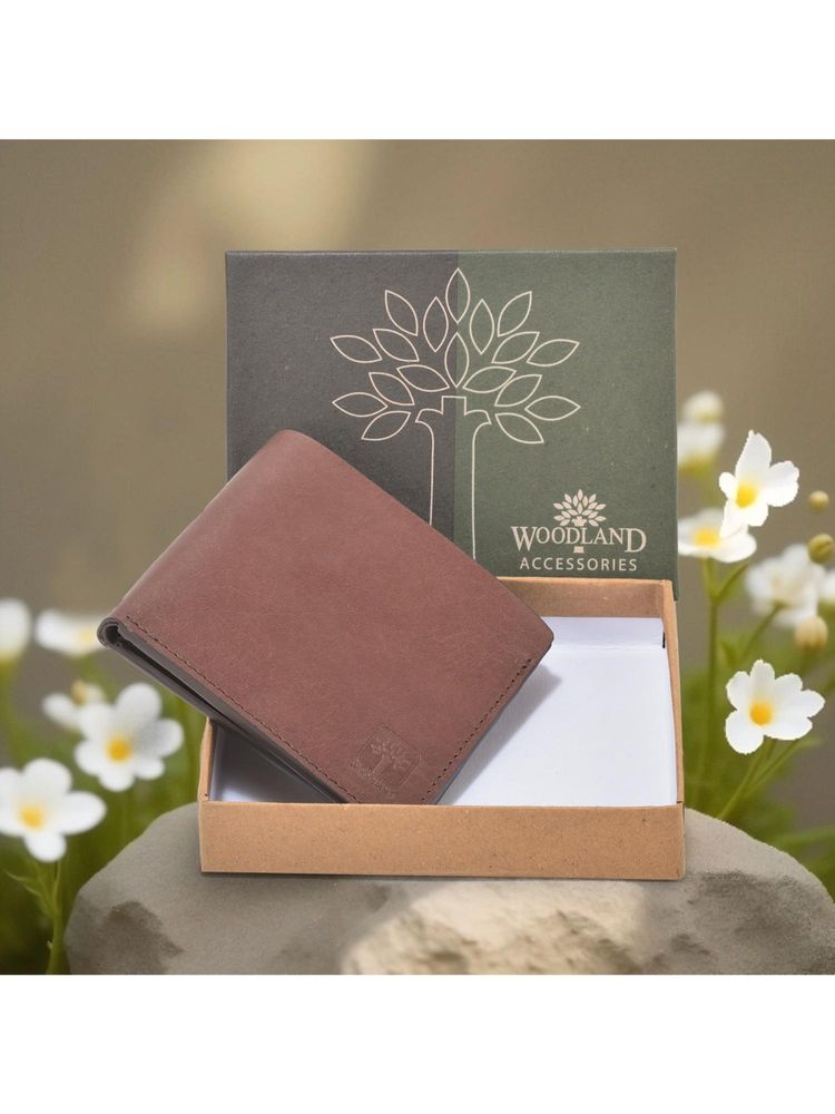 WOODLAND Casuals Brown Leather Wallet For Men-picture-10