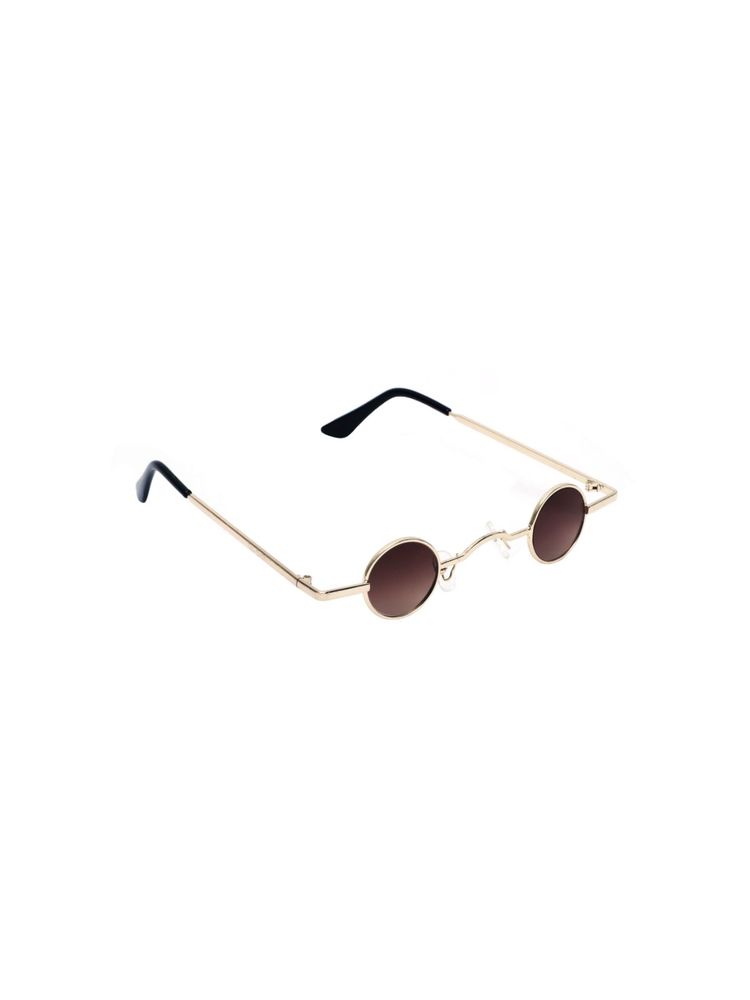 Floyd Brown Lense Gold Frame Metal Sunglasses 71_GOLD_BROWN-picture-24