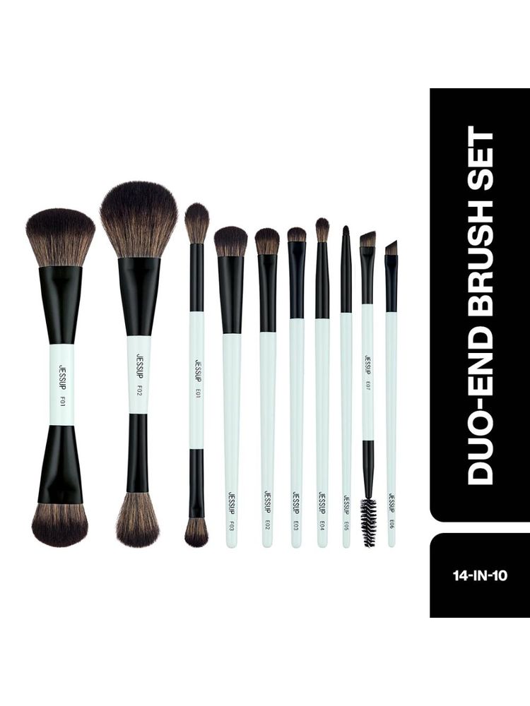 JESSUP Beauty 14-In-10 Duo-End Brush Versatility Brush Set-picture-28