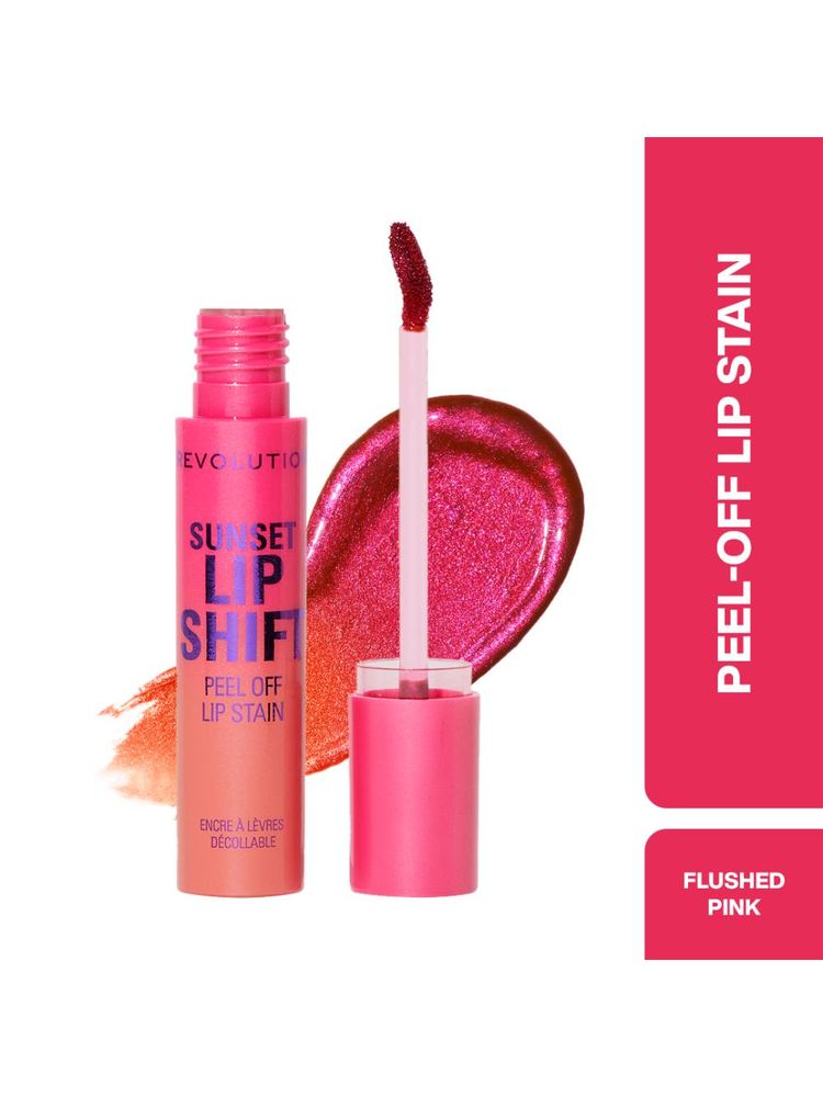 Makeup Revolution Sunset Shift Peel Off Lip - Stain Flushed Pink-picture-19