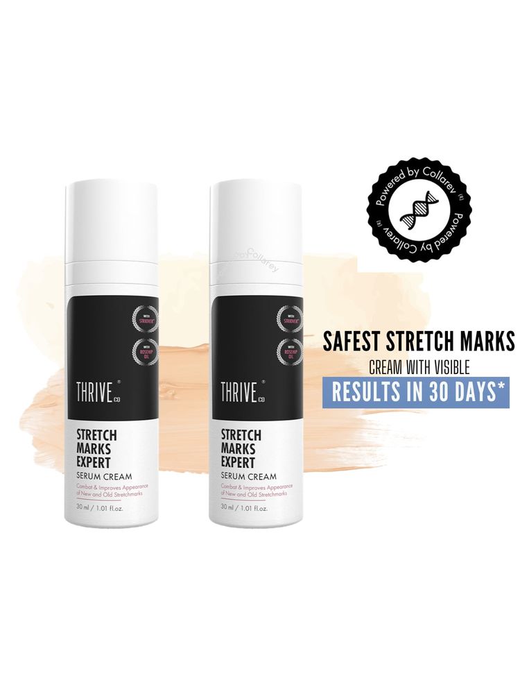 ThriveCo Stretch Mark Expert Serum Cream Scars For Stretch Marks, Ageing & Uneven Skin - Pack Of 2-image-21