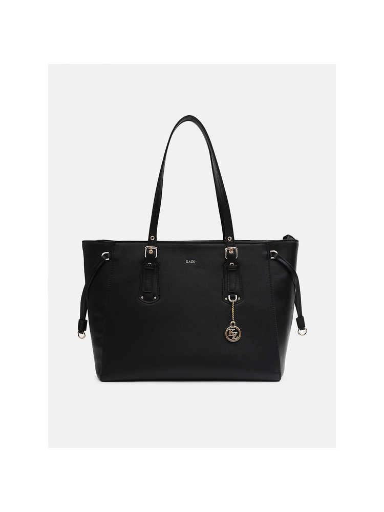 Kazo Black Jason Black Tote Bag (L)