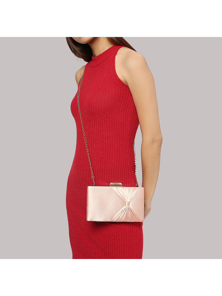 Lavie Bow Frame Women's Clutch (Metallic Pink) (S)-image-27