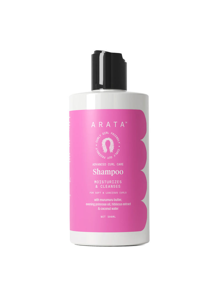 Arata Advanced Curl Care Hair Shampoo For Dry & Frizzy Hair - Murumuru Butter, Evening Primrose Oil-image-48
