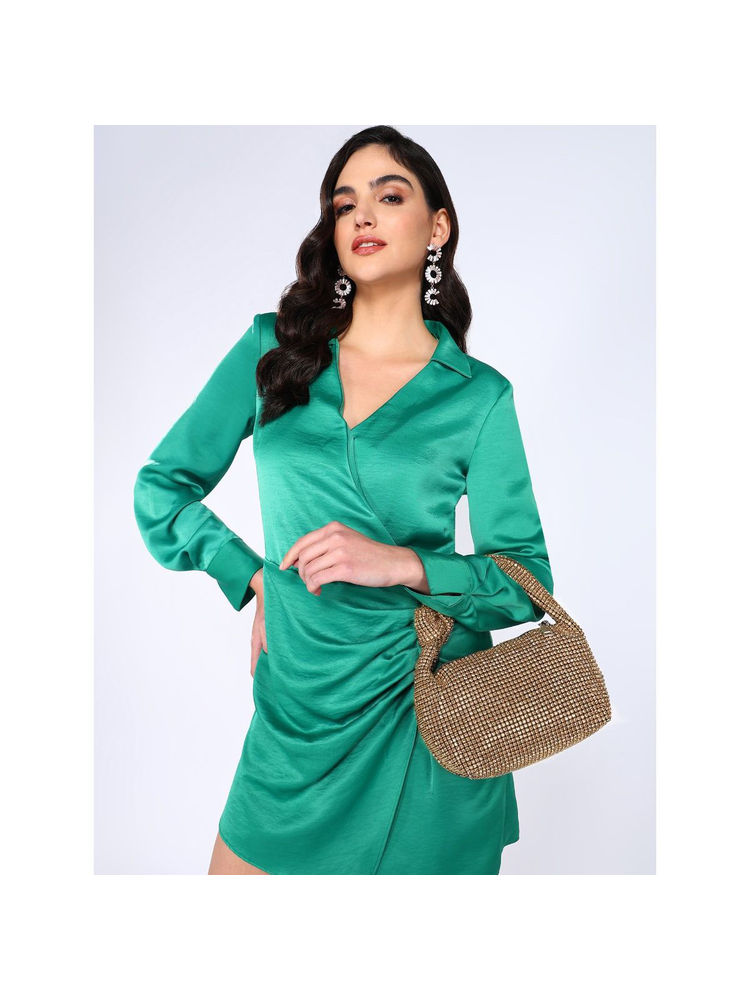 Sassora Luxury Stone Studded Women Party Handbag - Gold-image-28