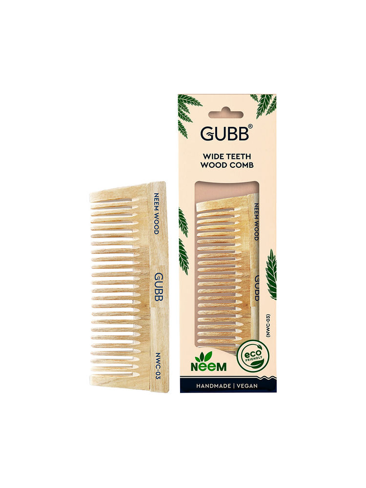 GUBB Wide Teeth Neem Comb-picture-19