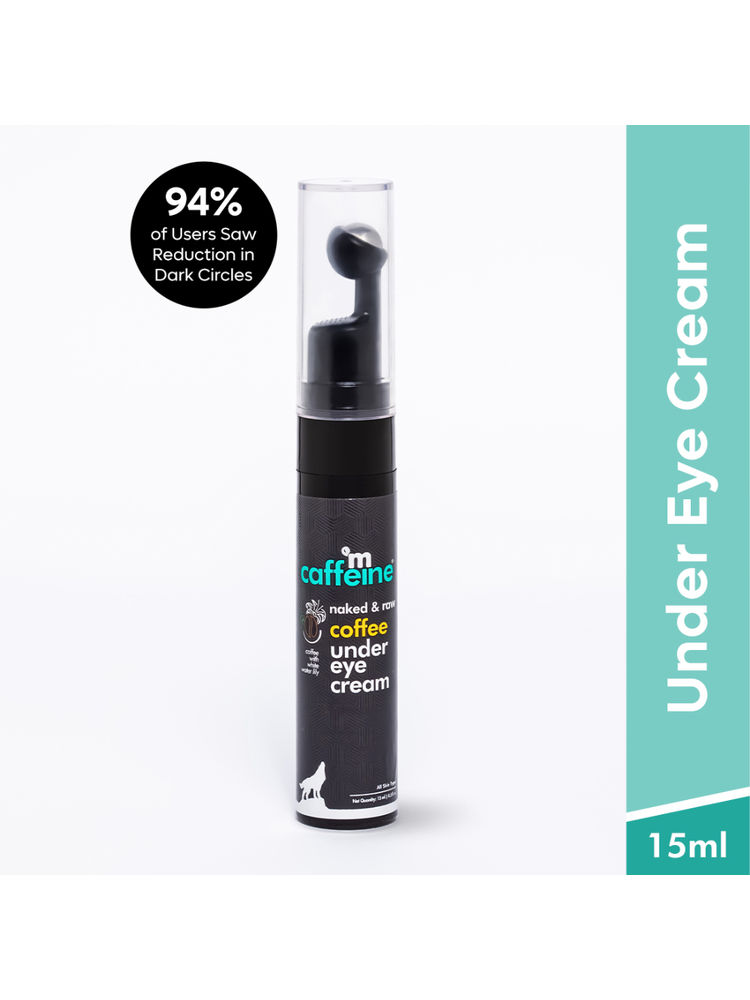 MCaffeine Coffee Under Eye Cream for Dark Circle & Puffiness Reduction with Hyaluronic Acid & Vit E