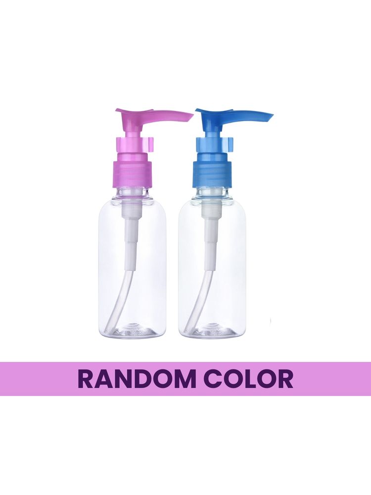 Matra Travel Pump Bottle Empty Dispenser With Lock For Toiletries Shampoo Lotion Randomcolor - 2Pcs-picture-29