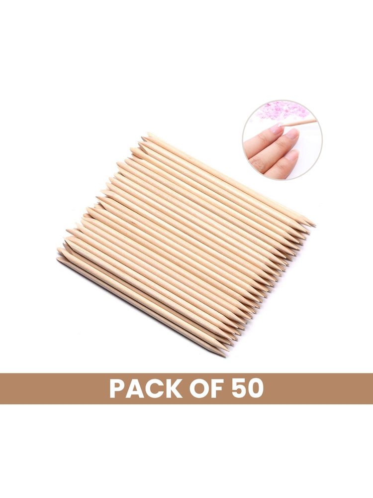 Matra Cuticle Pusher Remover Double-Sided Wood Nail Art Stick Manicure Pedicure Disposable Tool-image-14