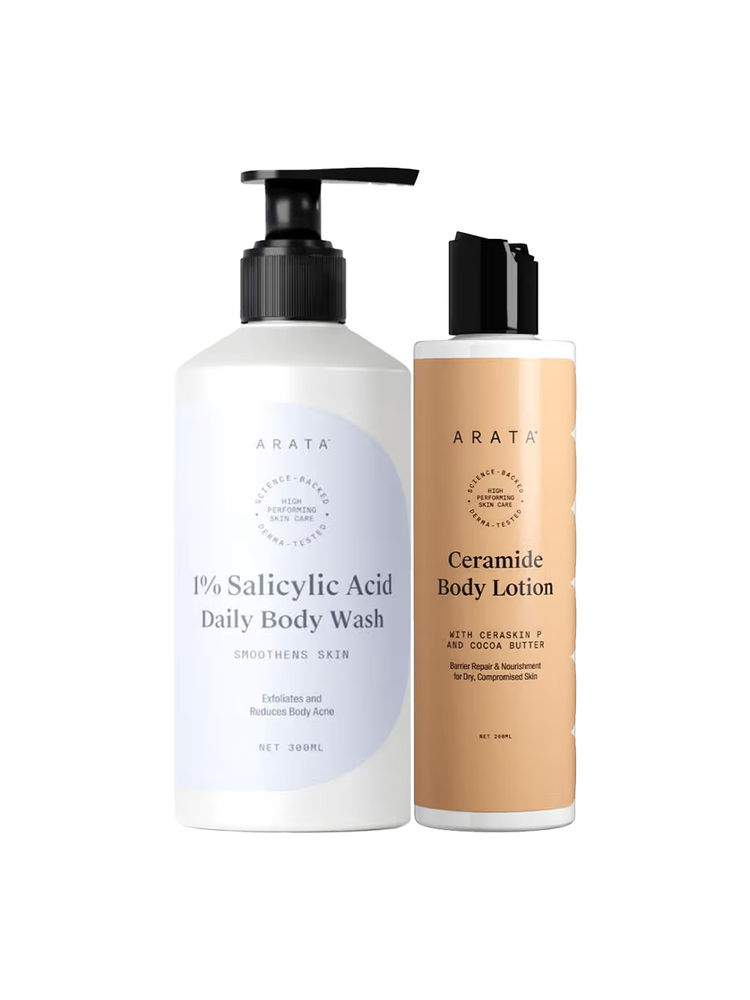 Arata 1 % Salicylic Acid Body Wash & Ceramide Body Lotion Duo-image-43