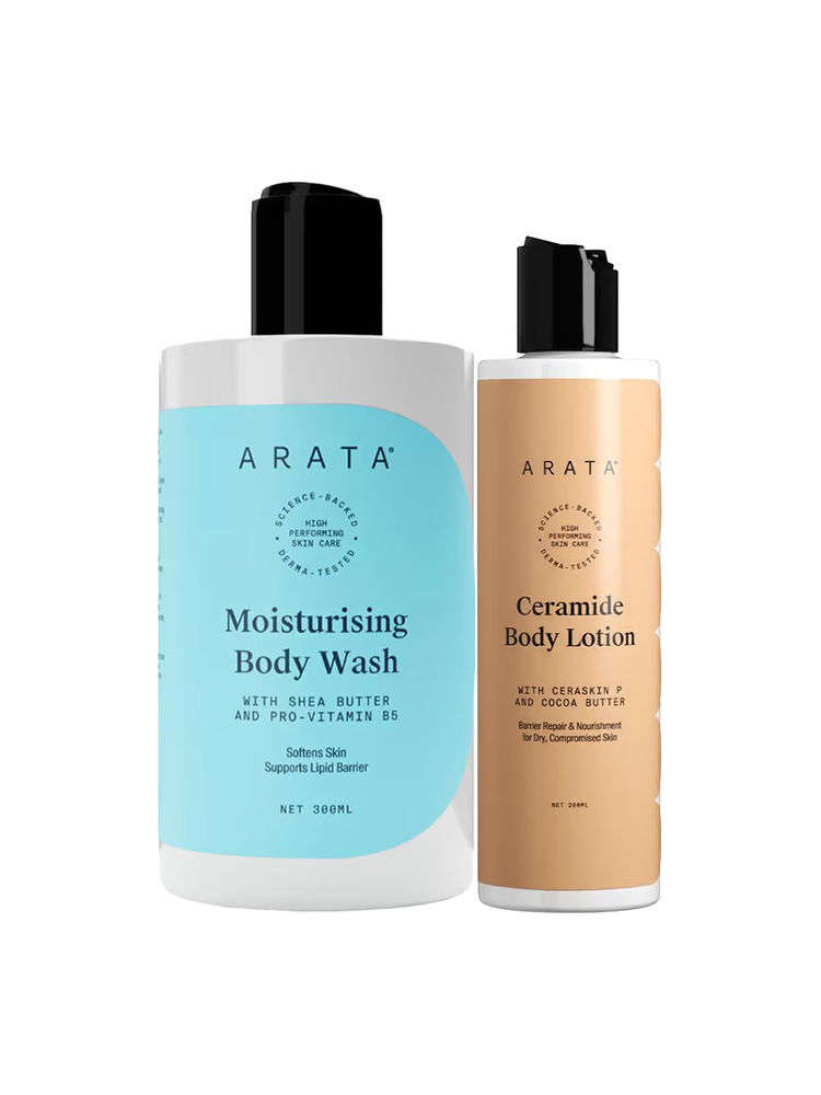 Arata Moisturising Body Wash & Ceramide Body Lotion Duo Pack-image-34
