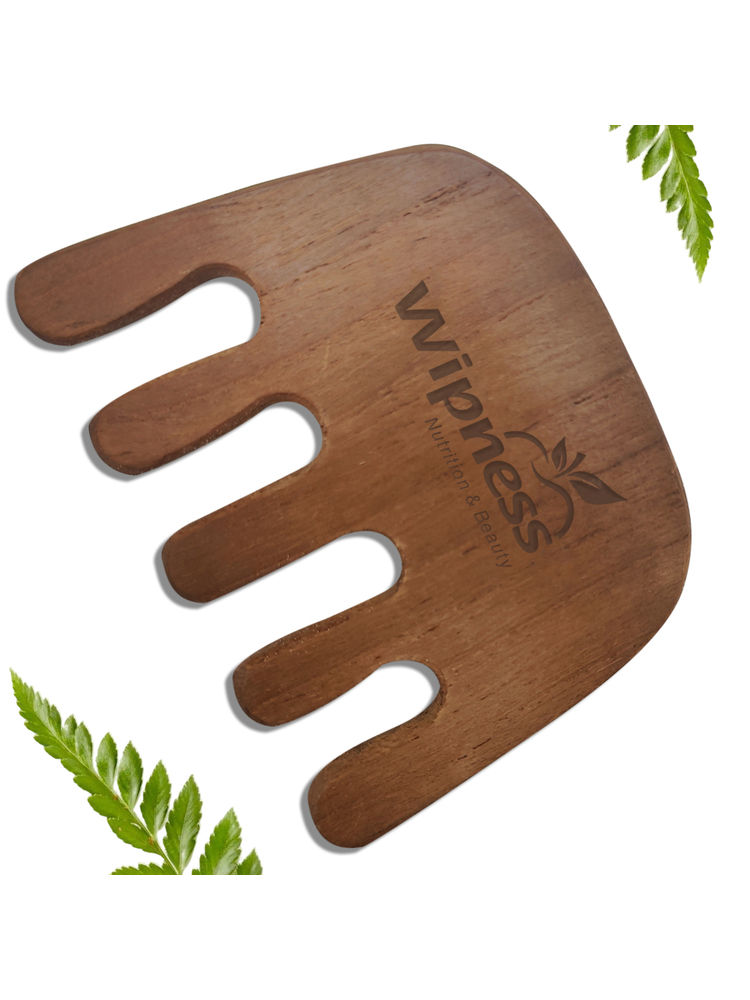 Wipness 100% Natural Neem Wooden Massager Comb-picture-28