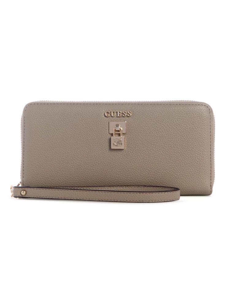 guess fashion Guess Women Textured Taupe Yesba Zip Around Wallet-picture-11