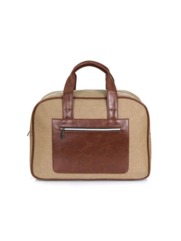 nautica accessories Nautica Unisex 28.16L Pu Lightweight Cabin-Friendly Weekender Travel Duffel Bag - Brown-picture-15