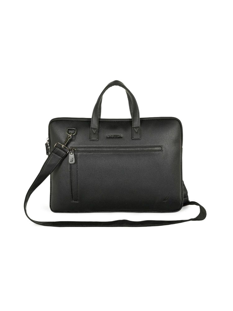 nautica accessories Nautica Unisex 15.6-Inch Laptop Slim Office Briefcase Bag - Black-picture-19