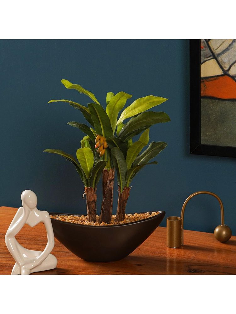 The Artment Banana Bonsai Artificial Table Plant with Pot (H-31 Cm)-picture-38