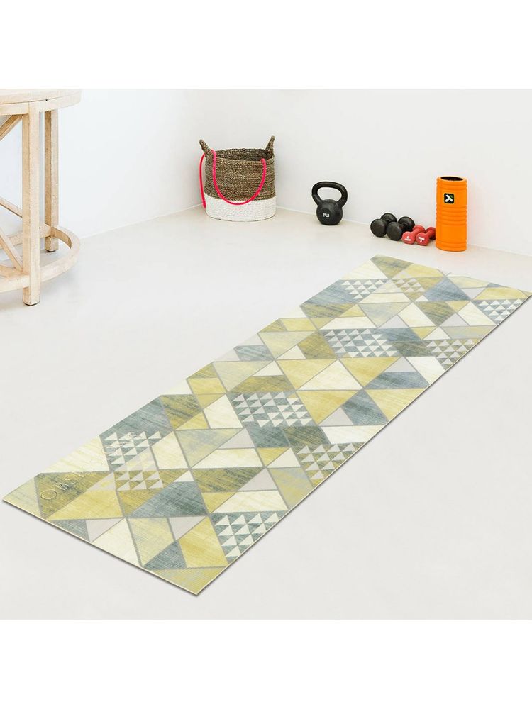 OBSESSIONS Printed Yoga Mat with Carrying Strap Multi-Color