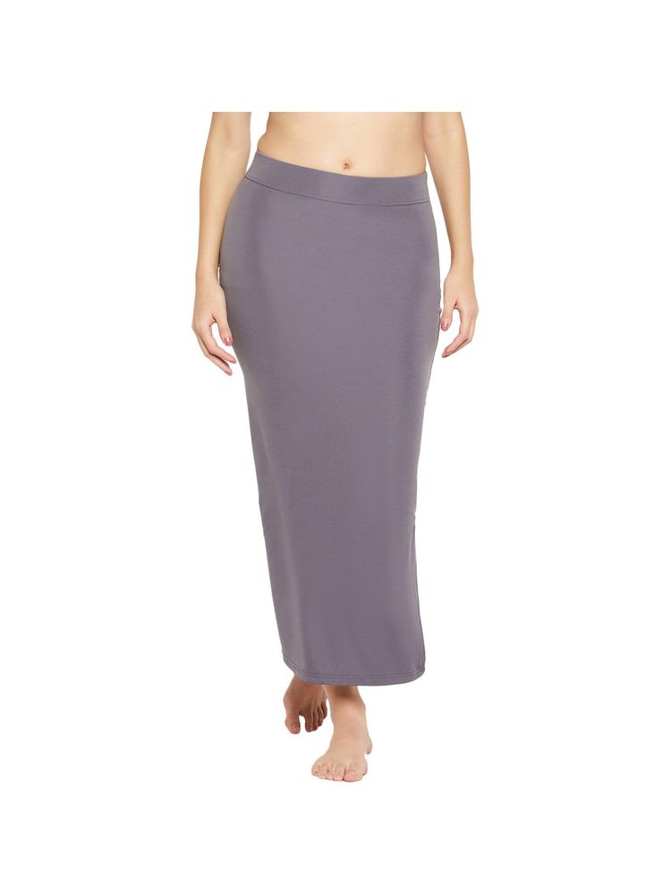 Secrets By ZeroKaata Women Solid Seamless Saree Petticoat - Grey-picture-15
