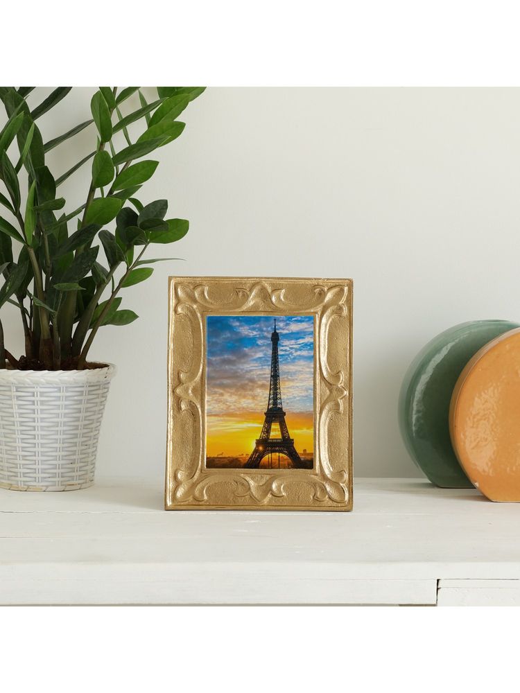 De Maison Decor Leaf Pattern Photo Frame Gold 5x7 Inch-image-49