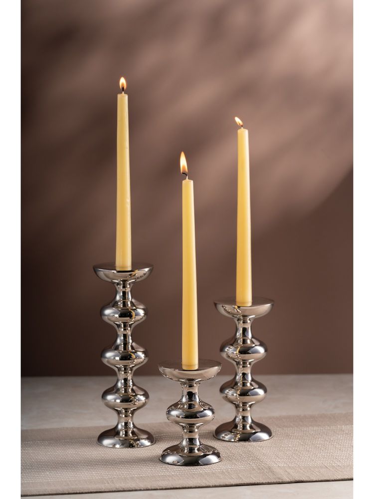 SG Home Tiered Elegance Silver Candle Holders-image-9